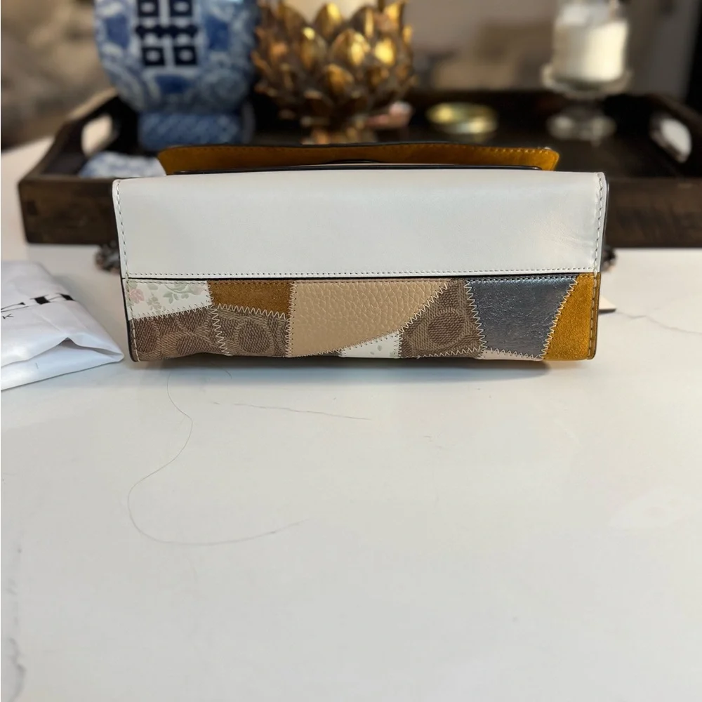 Coach Patchwork Parker Shoulder Bag - Tan and Cream - Picture 13 of 15